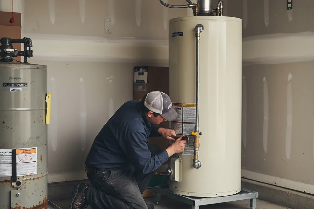 Water heater and shutoff valve replacement in Saint Martinville